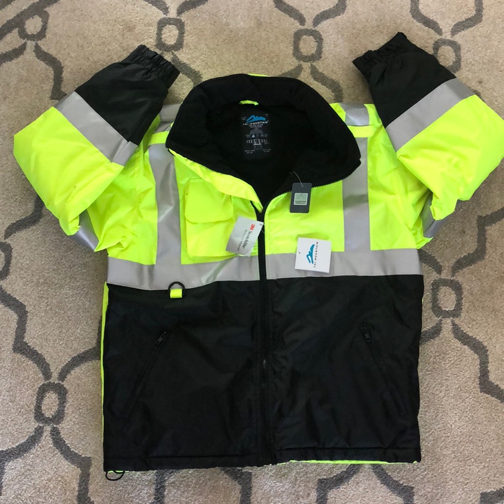Safety Jacket Beacon Water Resistant Fleece Lined